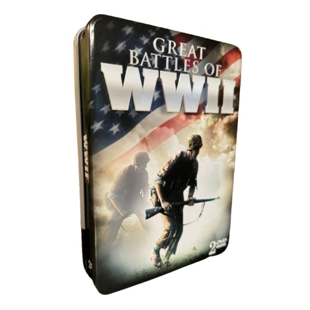 NEW Great Battles of WWII - 2 Disc DVD SET in Collector's Tin